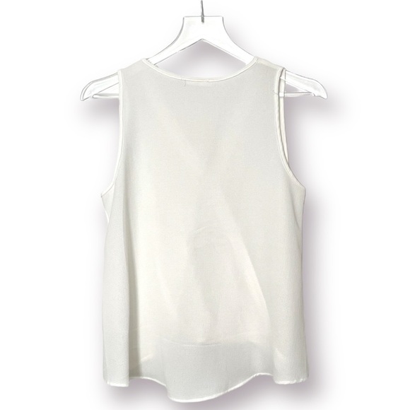 White Surplice Draped V-Neck Tank Nordstrom Lush - Picture 3 of 8